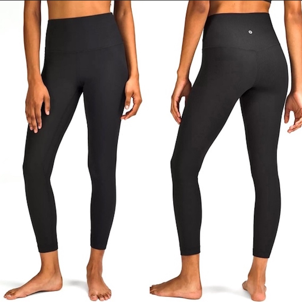 Lululemon Align High-Rise Tight 25″ – Size 2 – Black – Nulu fabric